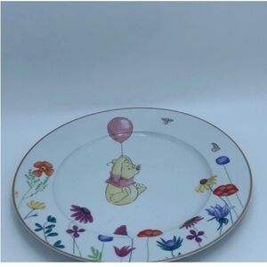 Disney Winnie the Pooh Spring Floral Ceramic Dinner Plate brand new